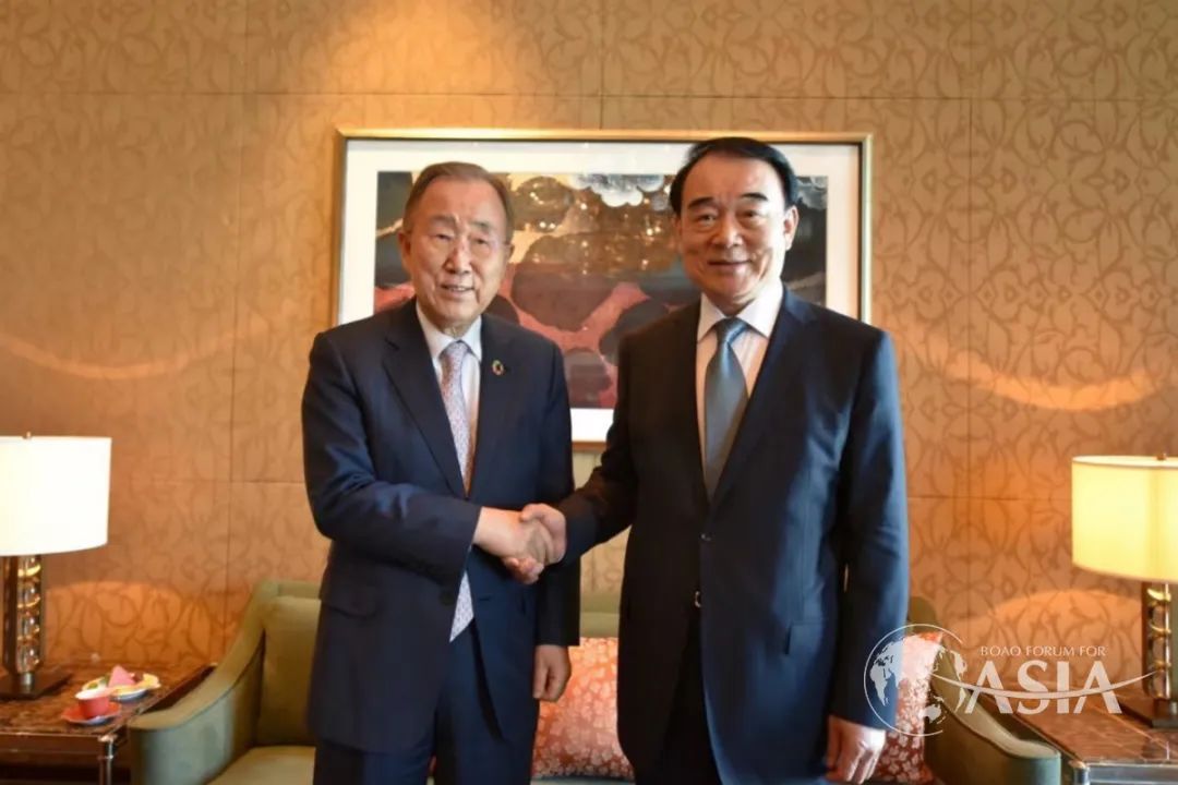 关注｜潘基文理事长与李保东秘书长工作会谈(图1)